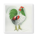 Folk Rooster #3 magnets