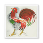 Folk Rooster #4 magnets