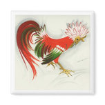 Folk Rooster #5 magnets