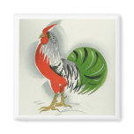 Folk Rooster #9 magnets
