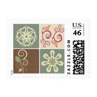 Floral Postage Stamp