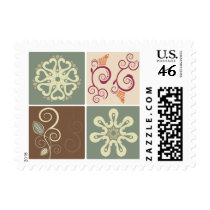 Floral Postage Stamp