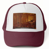 Folk Theater In Tyrol By Menzel Adolph Von Trucker Hats