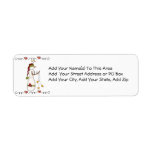 Folkart Snowman Return Address Labels