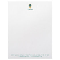FOLKLORE FLOWER LETTERHEAD GOLD