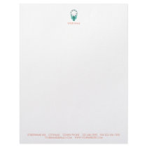 FOLKLORE FLOWER LETTERHEAD PEACH