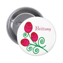 Folklore Roses Button