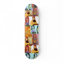 folksinger girls collage skate decks