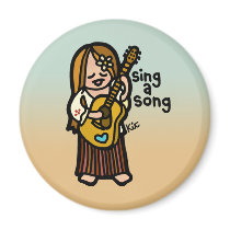 folksinger magnet.