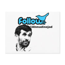 Follow Ahmadinejad postcards