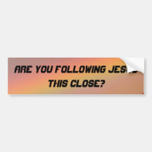 FOLLOW BUMPER STICKER
