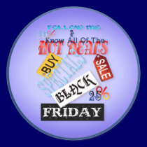 Follow Me-Black Friday Stickers