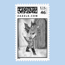 Follow me fairy Postage stamps