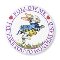Follow me - I'll take you to Wonderland! Magnets