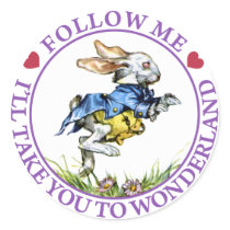 Follow me - I'll take you to Wonderland! Stickers