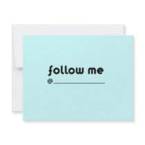 follow me @ invitations