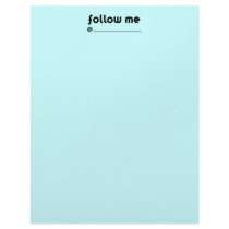 follow me @ letterhead