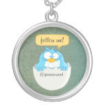 Follow Me Social Networking Necklace
