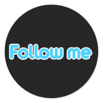 Follow me round stickers