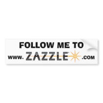 Follow me to www.zazzle.com CONTEST bumper stickers by elaineinalaska Follow me to www.zazzle.com CONTEST bumper stickers