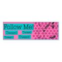 Follow me! Twitter 2 business cards