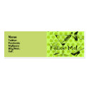Follow Me! Twitter/Facebook/MySpace party business cards