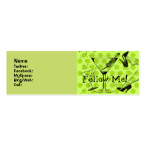 Follow Me! Twitter/Facebook/MySpace party business cards by AliciaHollinger Follow Me! Twitter/Facebook/MySpace party business cards