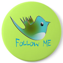 Follow ME Twitter Gifts and Swirls T-shirts buttons by samack Follow ME Twitter Gifts and Swirls T-shirts buttons