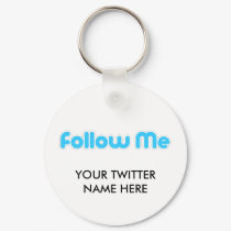 follow me (twitter) keychains by TheCrewDesigns follow me (twitter) keychains