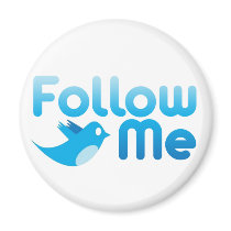 Follow Me Twitter Mr Funny Parody magnets