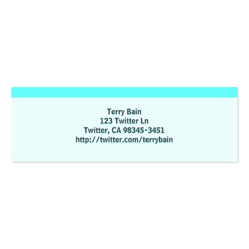 Follow Me (What's Happening) Business Card Templates (back side)