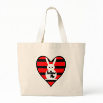 Follow Me White Rabbit Canvas Bags