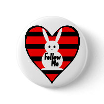 Follow Me White Rabbit Pins