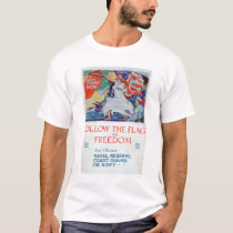 Follow the Flag of Freedom (US02179) t-shirts