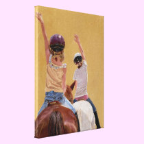 Follow the Leader Horse Canvas Art canvas prints