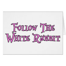 Follow The White Rabbit Cards