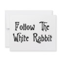 Follow The White Rabbit invitations