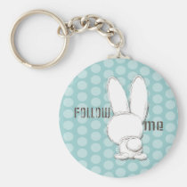 follow the white rabbit keychains