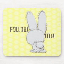 follow the white rabbit mousepads
