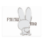 follow the white rabbit postcards