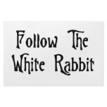 Follow The White Rabbit Custom Stationery