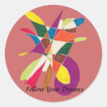 Follow Your Dreams-Abstract Pencil Sketch Sticker