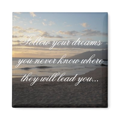 Follow your dreams... fridge magnet by seashell2