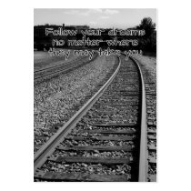 Follow your dreams motivational card business card templates