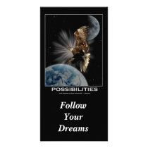 "Follow Your Dreams"  Motivational Cards Picture Card