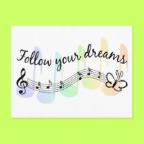 Follow Your Dreams postcards by tshirtfun Follow Your Dreams postcards
