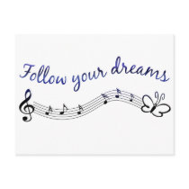 Follow Your Dreams postcards by tshirtfun Follow Your Dreams postcards