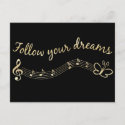 Follow Your Dreams postcard