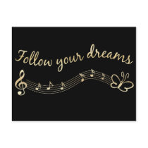 Follow Your Dreams postcards by tshirtfun Follow Your Dreams postcards