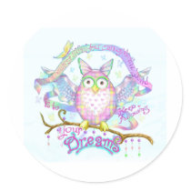 Follow Your Dreams Round Stickers